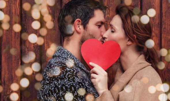 Valentines kiss